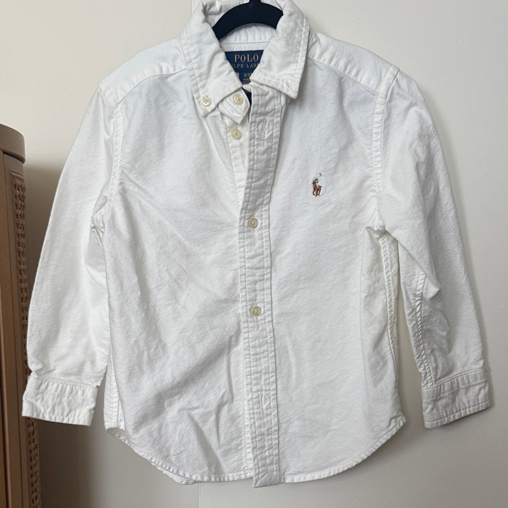 Polo by Ralph Lauren Kids Classic White Button Down Shirt